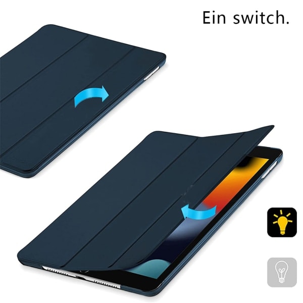 IC iPad 10. generasjon Marineblå med svart sammenleggbart mobil Navy