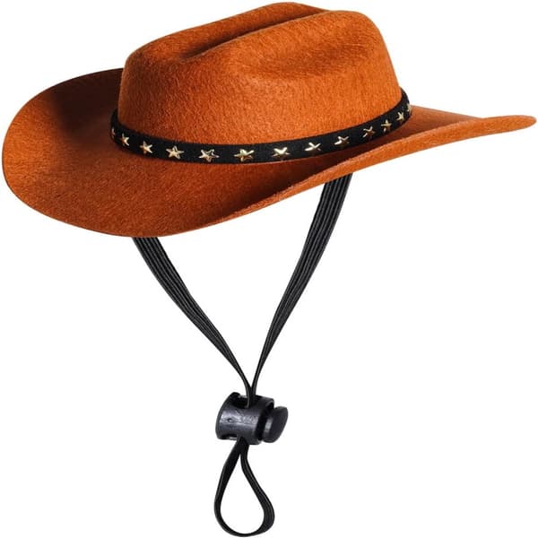 Mini Cowboyhatt for katt og hund