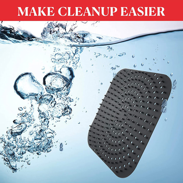 IC Genanvendelig Silikone Air Fryer Liner Måtte Non-Stick Steamer Pad Bage rød firkant