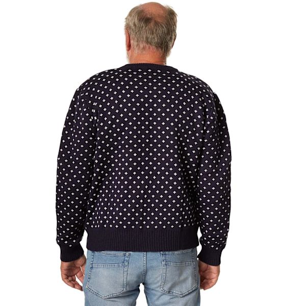 tectake Jultröja med vinterligt snömotiv blå-vit Blå Blue xl