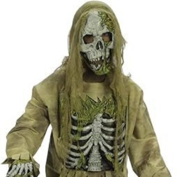 Grøn Generel Zombie Dragt Kostume Maskerade Gyser Skelet Kostume Halloween Party Performance Rekvisitter MJ51 M (140-160) Gray suit