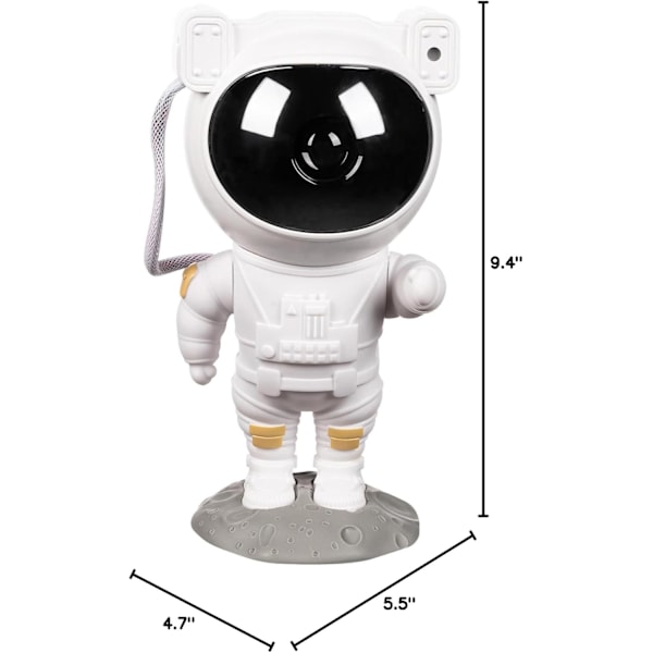 Nattlampa Projektor - Coola Saker Tiktok Trend Artiklar, Galaxy Star Astronaut Rymd Takprojektor, LED-lampa för Sovrumstillbehör Barnrumsdekoration