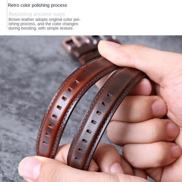 Klockarmband Läder LIGHT BROWN 22MM Ljusbrun 22mm Light Brown 22mm