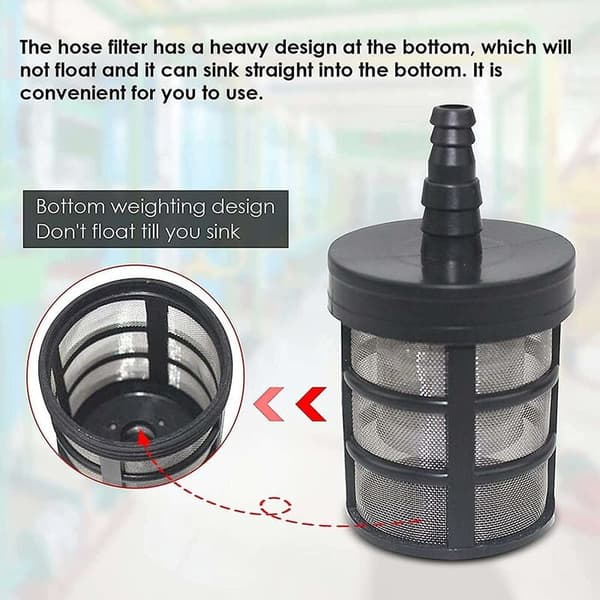 Hageslange Mesh Filter, Rustfritt Stål Dobbeltlags Mesh Filter Vannsugpumpe Filter Bilvask Filter Hagearbeid Landbruk Filter