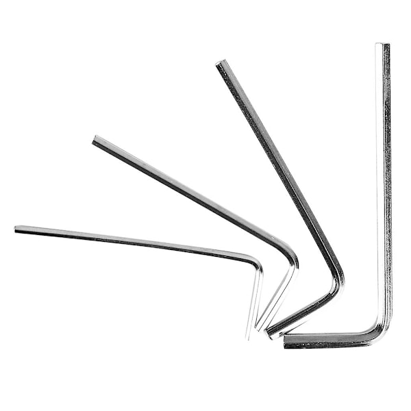 Allen Wrench Set 1.5mm /2mm /2.5mm / 3mm Nikkelbelagt Skrunøkkel Sekskant For