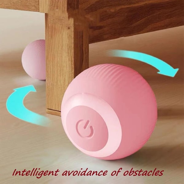 Interaktiv Hundleksak - USB Uppladdningsbar Smart Boll Hundleksak Valpgåva med Lysande Roterande Boll