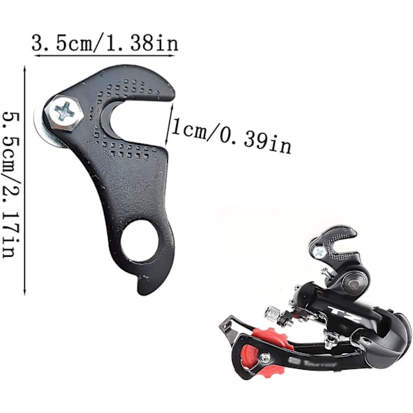Pakke med 2 sykkelderailleur-hengsel-adapter Mech Front Derailleur-hengsel med skruefeste