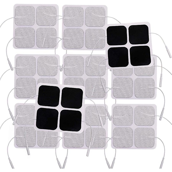40 stk. Tens-enhedspuder, 2x2 elektroder til Ems-muskelstimulator elektroterapi-puder