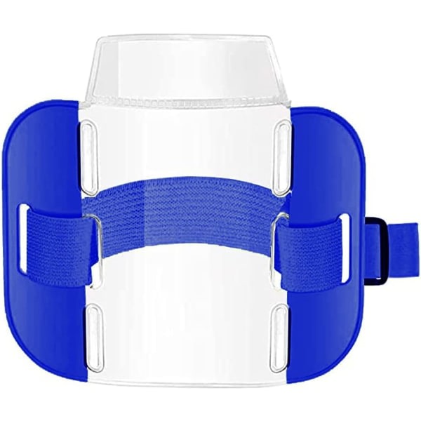 Sia Badge Hållare med justerbar rem Hög Synlighet Arm Badge Hållare ID-korthållare Band (blått) Blue