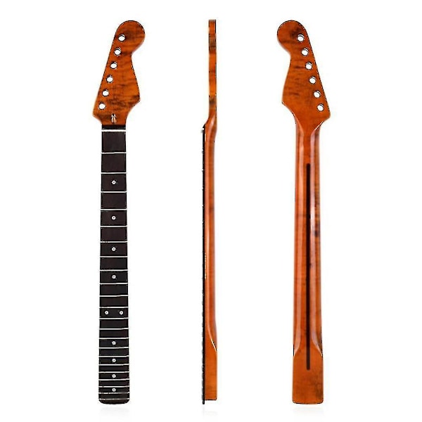 Elektrisk gitarhals erstatning for gitarhals DIY deler erstatning 22 Rose Wood gripebrett binding for Tl St Tele bakre senterlinje