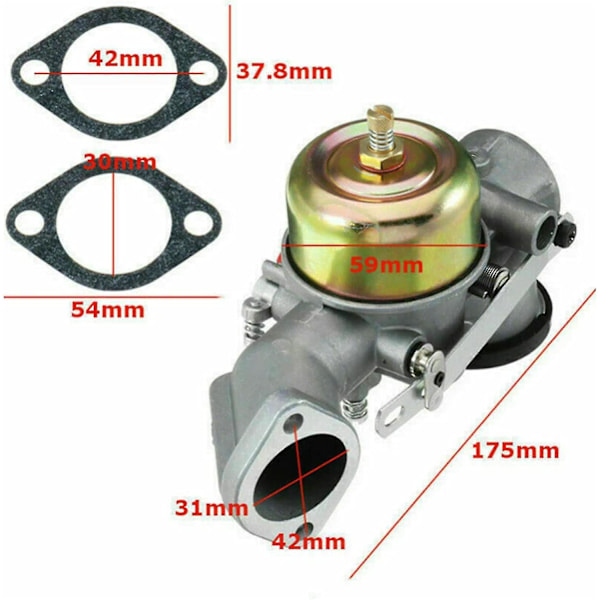 Kaasutin Briggs Stratton 491026/281707/491031 12hv moottorille