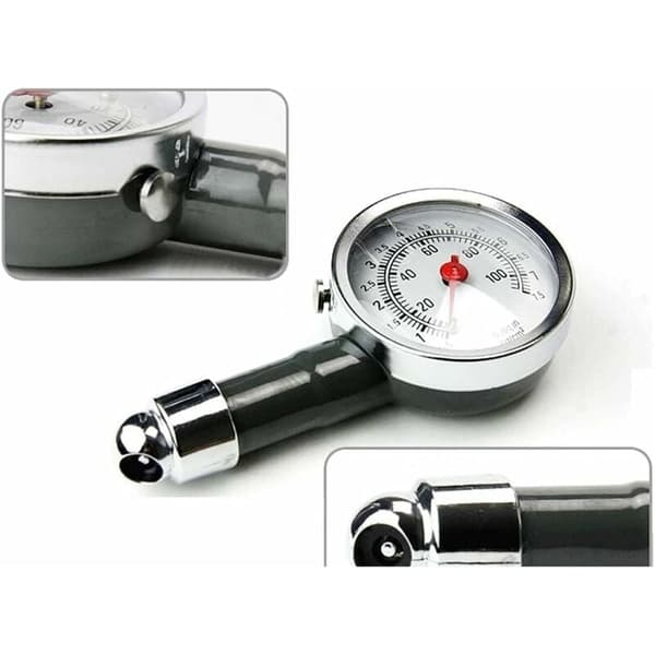 Däcktrycksmätare, 100 Psi Bärbar Däcktrycksmätare Lastbilsdäcktrycksmätare för Bil SUV Motorcykel