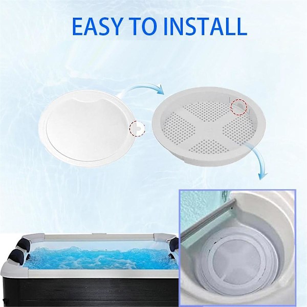 4 Pack 100497 Ensimmäinen suodatin kylpylöille/Maax/La Spas/Elite Spas, porealtaan ensimmäinen suodattimen vaihto