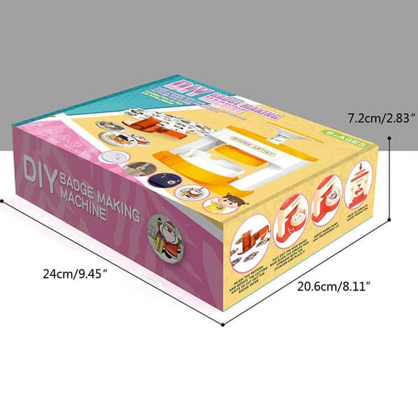 Barnes Merke Knapp Maker DIY Knappemaskin