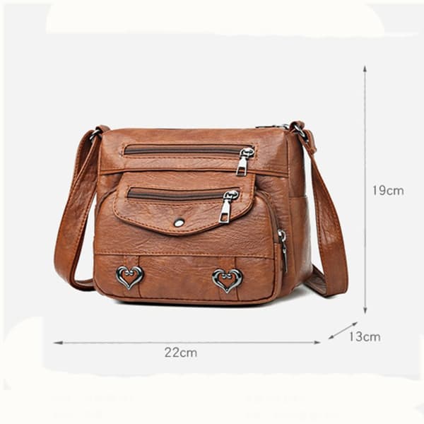 Dame Crossbody Taske Tote Håndtaske GRÅ grå gray