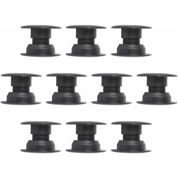 10 par plastik bordfodboldmaskinelejer med stålkugle 34 mm, af DEBUNS