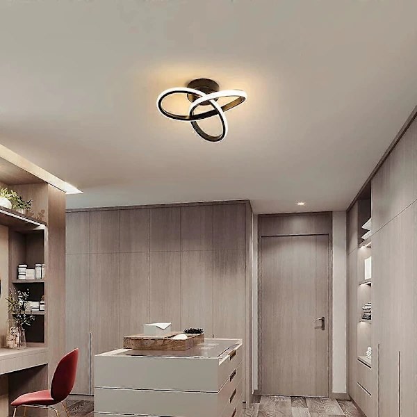 LED loftlampe, taklampe, LED-lampe, sort