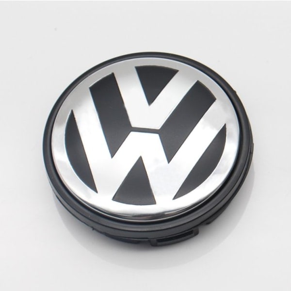 4st VW-logotyp 56 mm navkapsel Fälgemblem Fälgmärke