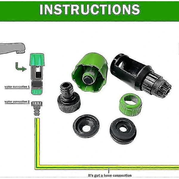 Kitchen Garden Watering Faucet Hose Pipe Quick Connector Adapter Tool, Universal Faucet Connection Adapter Kitchen Pipe Joint Coupling Boris