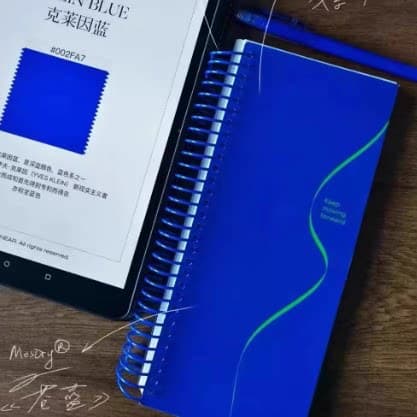 Spiralnotatbok Tykk Perm Dobbelt Spiralinnbinding Journalplanlegger for Studenter Kontor Notatskriving blue