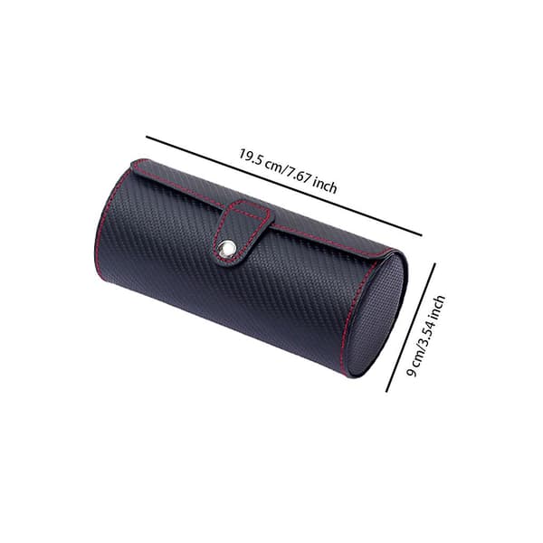 Klockfodral Armband Förvaringsficka Resesmyckesskydd Black