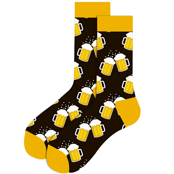 5 st piller schack pjäser herrstrumpor Resident Evil mellanhöga strumpor rödvinstrumpor fickur ölfrimärke damstrumpor Coffee beer (5 pairs) 38~45 yards