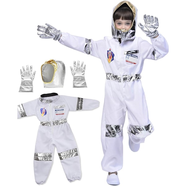 Brandmand, astronaut, politibetjent, læge kostume, børn, karriere simulationsleg for piger, drenge Astronaut 4-6 ans