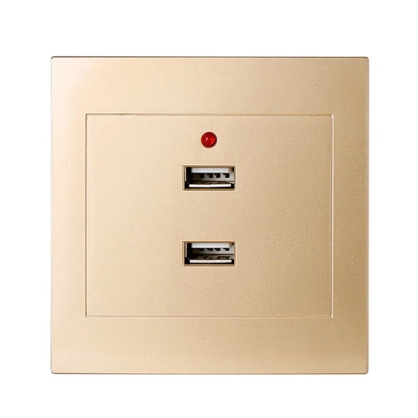 IC Typ 86 piilotettu 220V kaksi tai neljä huokoista USB-liitäntää hotelli 01