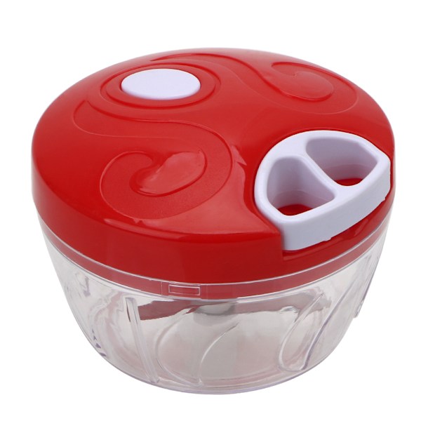Kök Verktyg Mincer Slicer Shredder Vitlök Lök Slicer Red