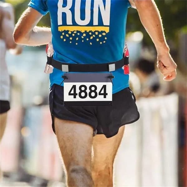 Løbsnummerbælte Marathon Løbsbælte Triathlon Taljebælte