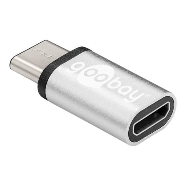 goobay USB-adapter Micro-USB Typ B (F) till USB-C (M) USB 2.0 silver