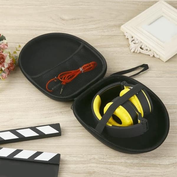 Universal Hard Shell Hovedtelefonetui Med Blødt For, Tilbehørslomme Til Over-Ear Bluetooth Gaming Hovedtelefoner, Rejse, Blå