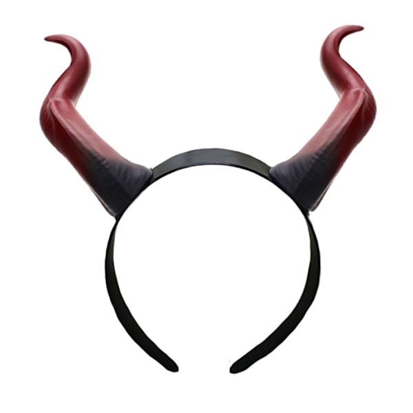 Maleficent Maleficent horn hodeplagg hårtilbehør Halloween maskerade side rekvisitter MJ51 One Size Red gradient detachable