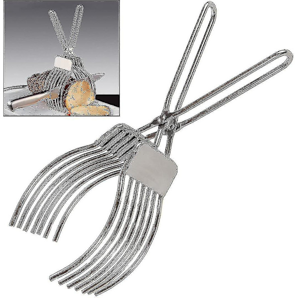Rostbiffskärare i rostfritt stål, köttbrödskärningstång, lökskärare