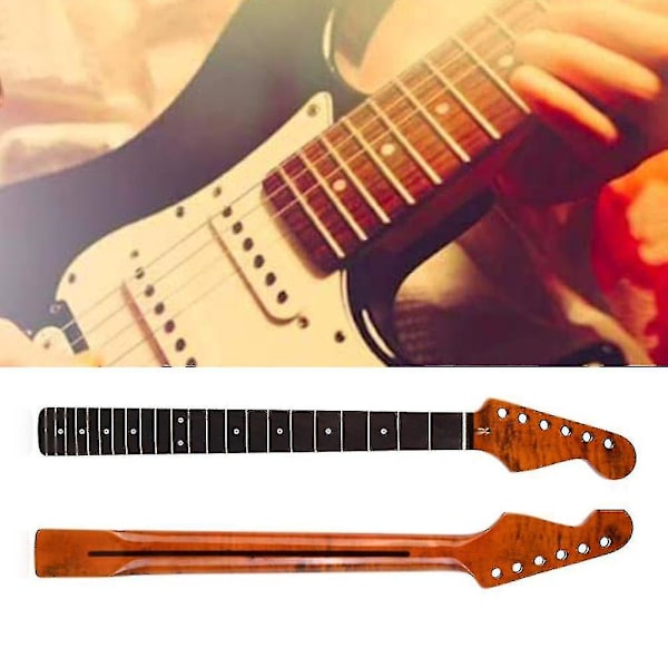 Elgitarrhalsbyte för gitarrhals DIY-delar Byte 22 Rose Wood Fretboard Binding För Tl St Tele Back Center Line