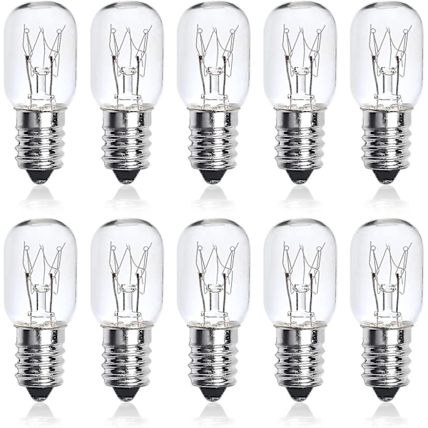10-pak 25w Ses E14 Lille Edison Skrue Pygmy Pære Pærer, Dæmpbar T22 Klar Glødelampe Ovn Pære Himalayansk Salt Lampe Pære Apparat Lys Pære Kompa