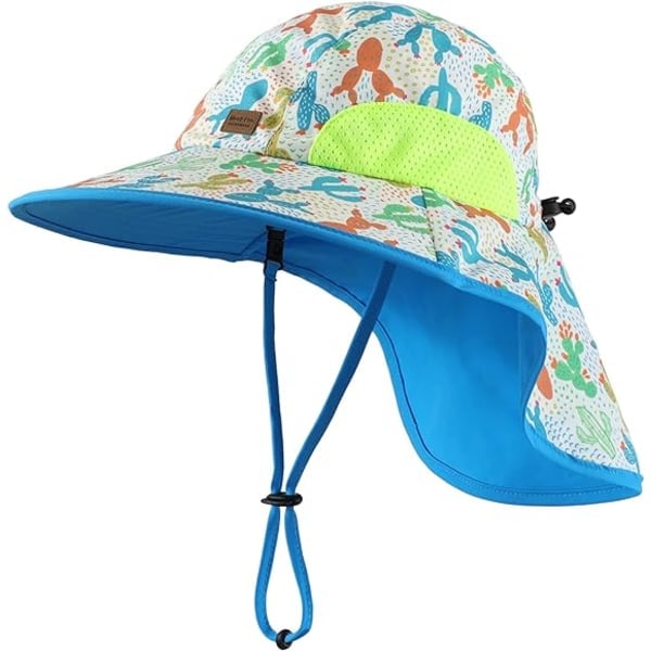 IC Baby Toddler Barn Solhat Bred Skygge UPF50+ Fiskehat med Hagerem