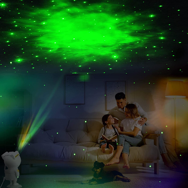 Astronaut Natlampe / Galaxy Lampe - Stjernehimmel Projektor