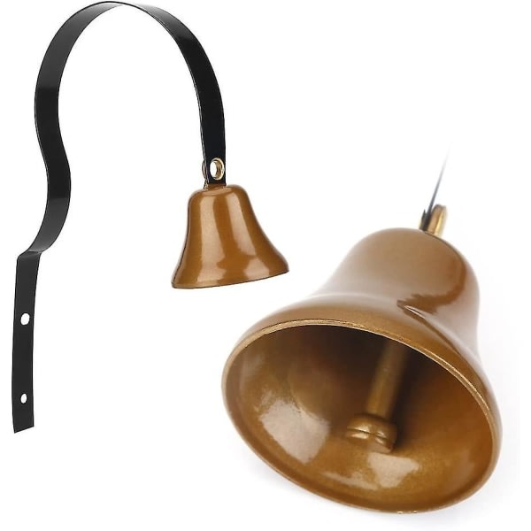 Dørklokke, vægmonteret metalbutiksejer, kæledyrstræningsklokke, sort, 40 mm