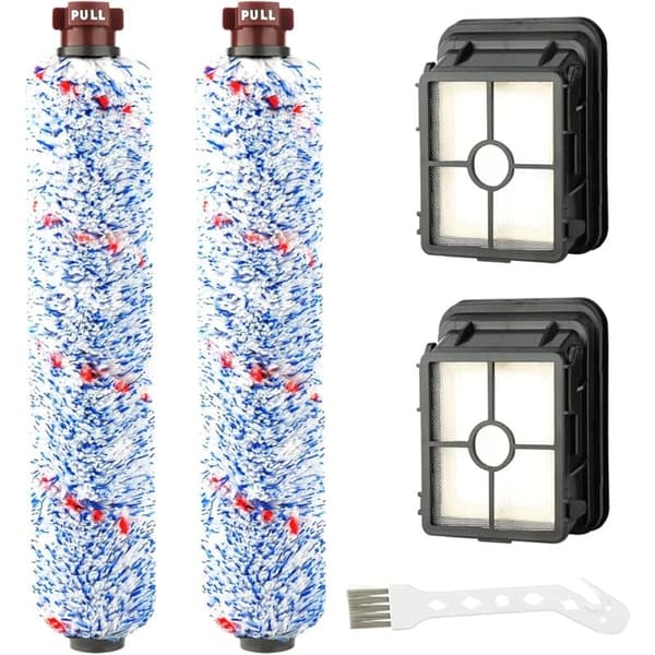 Ersättningstillbehör 2 Multi-Surface Rollerborstar + 2 Filter för BISSELL Crosswave 17132 och 2225N Serien