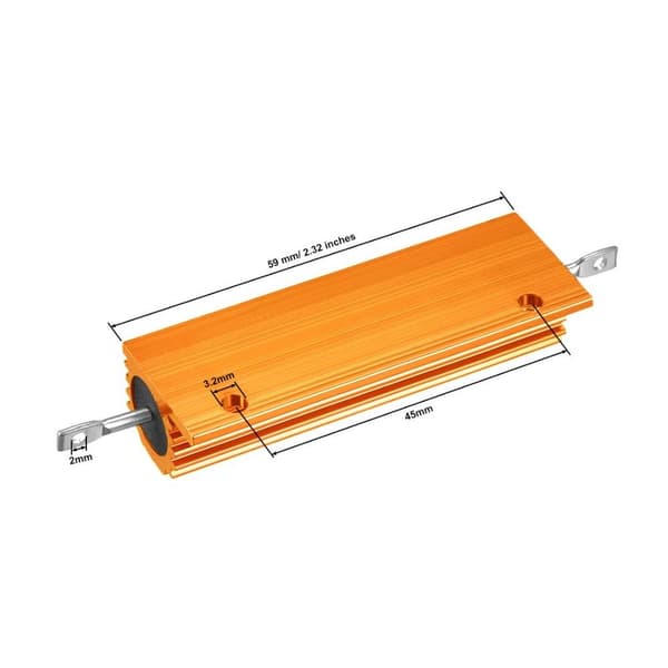 Alumiinikotelo vastus 100W 10 Ohm 2KPL 2KPL 2kpl 2pcs