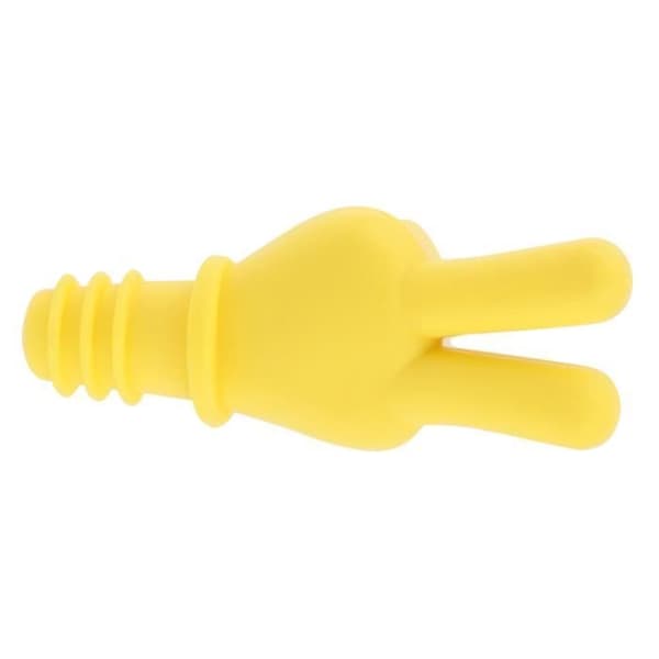 (Gul)01 Vinflaskestopper Fingerformet vinstoppe