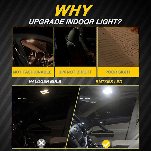 8 st LED-lampor för Renault Clio 4 2013 2014 2015 2016 2017 2018 Tillbehör Canbus LED Interiör Bagageutrymme Bil Lampa Skyltbelysning Glödlampa