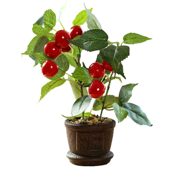 IC Hedelmä bonsai keinotekoiset tekokukat luovat ruukkukasvit