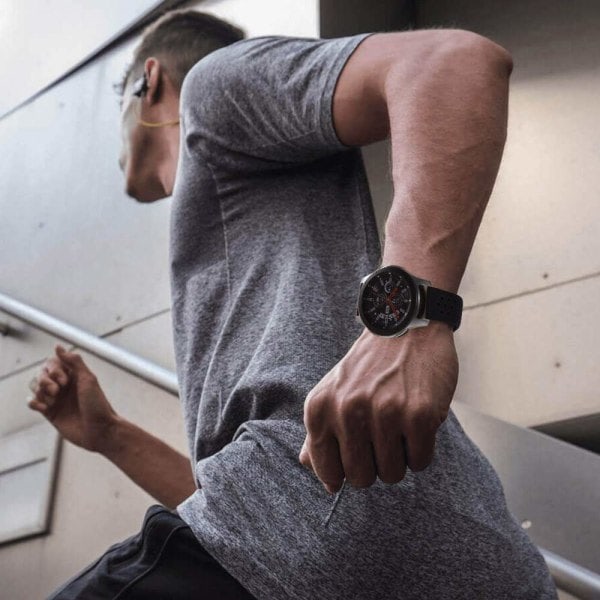 IC Samsung Gear S3 / Galaxy Watch 46 mm armbånd 22 mm Svart