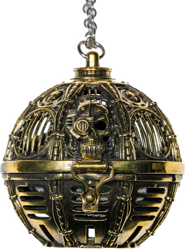Warhammer 40K Adeptus Mechanicus Thurible Kobber Røgelsesbrænder til Samlere og Fans Antik Guld Tone