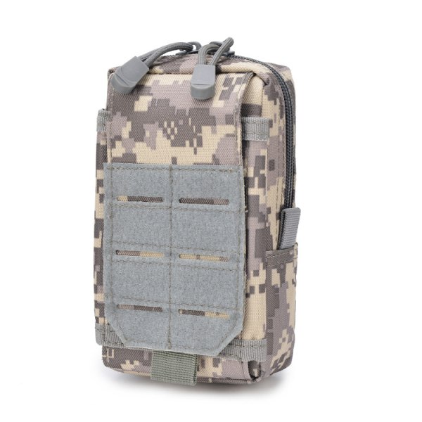ACU Utomhussport multifunktions militär fläkt hängande väska bergsklättringsväska tillbehör förvaringsväska bär taktisk mobiltelefonväska