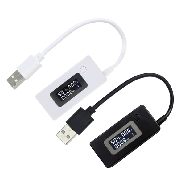 Multimeter Voltmeter Amperemeter Digital USB Spänningsström Monitor Mobil Power Tester-mätare Bärbar USB Mini Spänning- Ström
