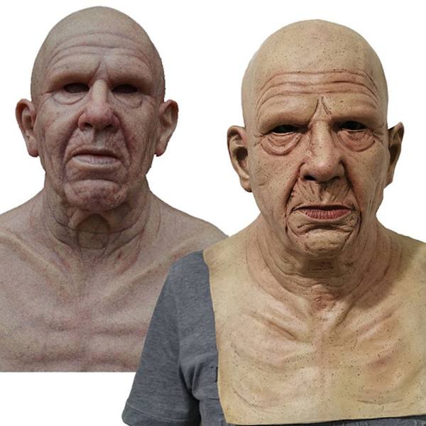 Cosplay-naamio Vanhusten naamio Cosplay-naamio naamiaiset Halloween-naamio A