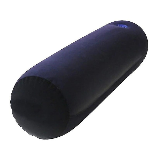 Multifunctional Inflatable Long Body Pillow Lumbar Leg Yoga Pillow Travel Positions Support Air Cushion With Plastic Hand Pump